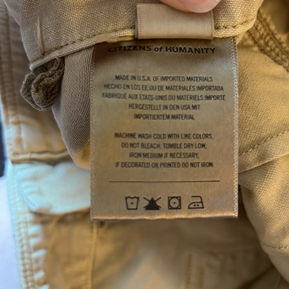 Citizens of Humanity Louise surplus khaki pants. Beige. Size 29. - Picture 11 of 12